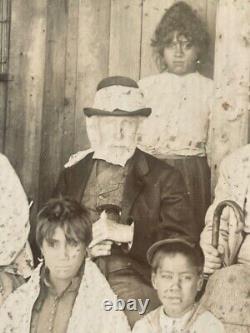 Sir George Grey & Party Whakarewarewa, c1890 New Zealand Maori Photograph