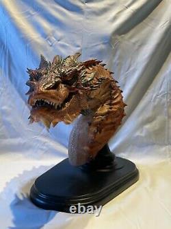 Smaug weta, dragon, bust, fantasy, figurine, lord of the rings, hobbit, Tolkien