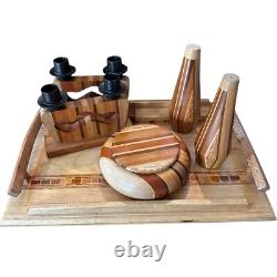 Sovereign Woodworks New Zealand Tray Bowl Salt Pepper Shakers Candle Holder