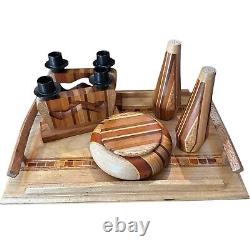 Sovereign Woodworks New Zealand Tray Bowl Salt Pepper Shakers Candle Holder