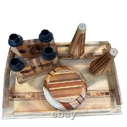 Sovereign Woodworks New Zealand Tray Bowl Salt Pepper Shakers Candle Holder