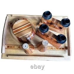 Sovereign Woodworks New Zealand Tray Bowl Salt Pepper Shakers Candle Holder