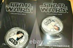 Star Wars Millennium Falcon Coins R2-D2 Skywalker Darth Vader Princess Leia 2011