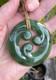 Stunning 2.5 Gem Nz Maori Kawakawa Pounamu Greenstone Jade Triple Koru