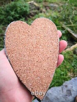 Stunning New Zealand Aotea stone Rare kyanite fuchite mix taonga Heart Pounamu