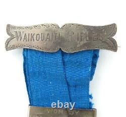 Super Rare 1880s NZ Waikouait Volunteer Rifles Medals. No 3 Pte Andrew Jones