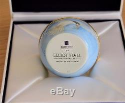 Superb Elliot Hall Enamels New Zealand Fairy Terns 1/1 Freehand Painted Bowl