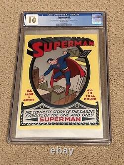 Superman 1 New Zealand Mint CGC 10 Gem Mint White Pages- Silver #001 + magnet