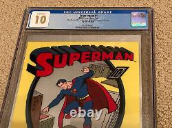 Superman 1 New Zealand Mint CGC 10 Gem Mint White Pages- Silver #001 + magnet