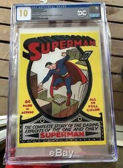 Superman 1 Silver Foil Issue No. 1 (1939) CGC 10.0.999 Fine Silver LOWEST PRICE