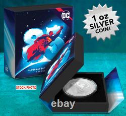 Superman 85th Anniversary 1oz Silver Coin Silver Collectible by New Zealand Mint