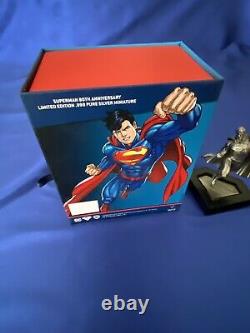 Superman DC Comics 150 gram Silver Figurine New Zealand Mint /1000 RARE 80 Years