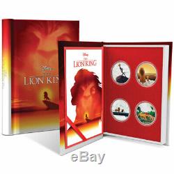 THE LION KING 4x1oz Proof Silver Coin Set