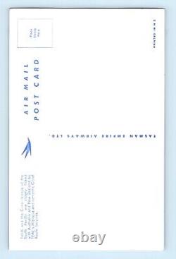 Teal Menu Airline Issued Tahiti Coral Islands Australia New Zealand Postcard C4