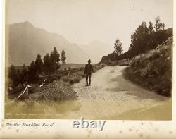 The Frankton Road, New Zealand Vintage Print, Albumin Print 15x20 Cir