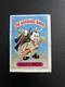 The Garbage Gang 1a Nasty Nick New Zealand Rare 1989 Foreign GPK Pail Kids