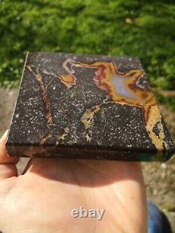 Thunder Egg New Zealand Very Rare Mineral Polished Lapidary Slab Agate