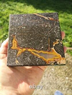 Thunder Egg New Zealand Very Rare Mineral Polished Lapidary Slab Agate