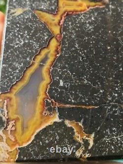 Thunder Egg New Zealand Very Rare Mineral Polished Lapidary Slab Agate