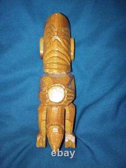 Tongoroa God Of The Ocean Fertility Sculpture Cook Islands New Zealand Very Good
