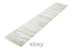 Traditional Hand Knotted Area Rug 2'6 x 11'6 Oriental Wool Carpet