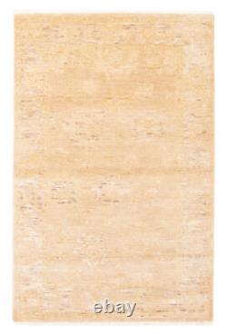 Traditional Hand Knotted Area Rug 3'11 x 5'11 Oriental Wool Carpet