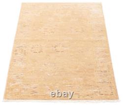 Traditional Hand Knotted Area Rug 3'11 x 5'11 Oriental Wool Carpet