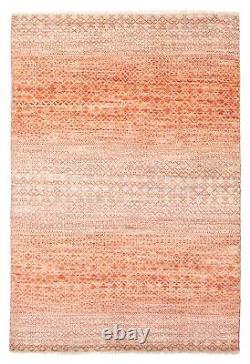 Traditional Hand Knotted Area Rug 4'3 x 6'3 Oriental Wool Carpet