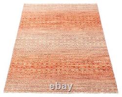 Traditional Hand Knotted Area Rug 4'3 x 6'3 Oriental Wool Carpet