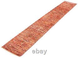 Traditional Hand-Knotted Runner Rug 2'0 x 12'1 Wool Carpet