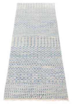 Traditional Hand-Knotted Runner Rug 2'6 x 8'0 Wool Carpet