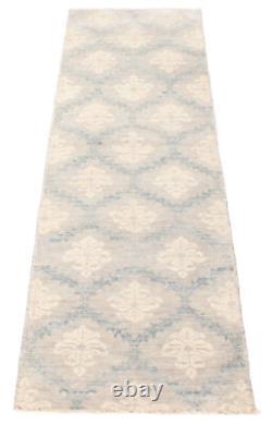 Traditional Hand-Knotted Runner Rug 2'7 x 9'9 Wool Carpet
