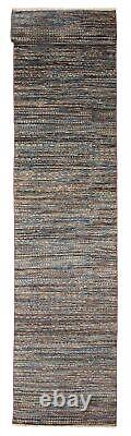 Traditional Hand-knotted Carpet 2'10 x 14'0 Wool/Silk Area Rug