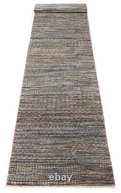 Traditional Hand-knotted Carpet 2'10 x 14'0 Wool/Silk Area Rug