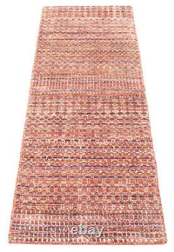 Traditional Hand-knotted Carpet 2'6 x 8'0 Wool/Silk Area Rug
