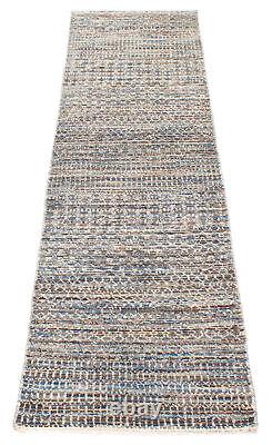 Traditional Hand-knotted Carpet 2'6 x 9'11 Wool/Silk Area Rug