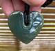 Translucent Gem Nz Maori Inanga Pounamu Greenstone Jade Sculpted Aroha Heart
