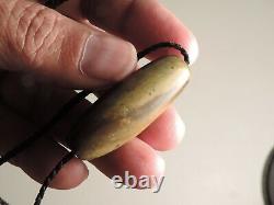 UNIQUE MARSDEN JADE New Zealand Maori Pounamu Nephrite Greenstone BrownGreenBEAD