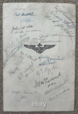 USS Tarawa (CV A-40). Visit To New Zealand 1954. Signatures on reverse. Rare