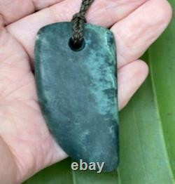 Unique Dallas Crombie Nz Blue Inanga Pounamu Jade Greenstone Maori Whale Tooth