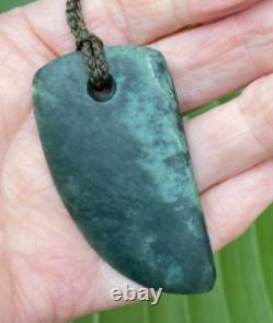 Unique Dallas Crombie Nz Blue Inanga Pounamu Jade Greenstone Maori Whale Tooth