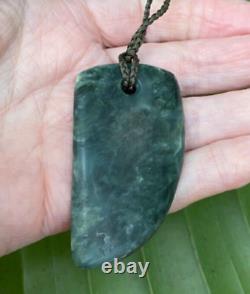 Unique Dallas Crombie Nz Blue Inanga Pounamu Jade Greenstone Maori Whale Tooth