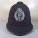 VINTAGE NEW ZEALAND POLICE HAT HELMET KINGS CROWN BADGE 1960 Black Bobbie