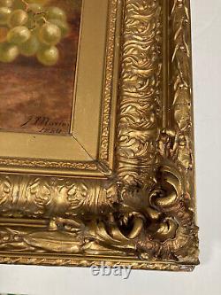 VTG Antique 1800s 1884 J F John Norton Oil Painting Australia New Zealand