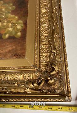 VTG Antique 1800s 1884 J F John Norton Oil Painting Australia New Zealand