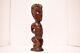 VTG Carved Wood Tiki Statue Maori New Zealand Polynesian Art 12 Figure Tribal