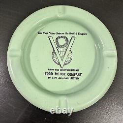 VTG Ford Motor Company Ashtray New Zealand Sun Never Sets On British Empire WW2