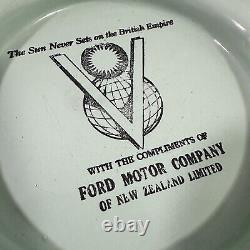 VTG Ford Motor Company Ashtray New Zealand Sun Never Sets On British Empire WW2