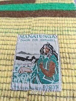 VTG Manatunga New Zealand Wool Geometric Aztec Western MCM Blanket 69 x 57