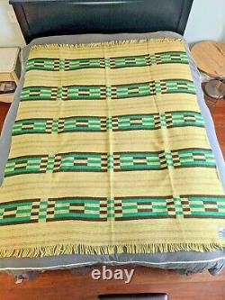 VTG Manatunga New Zealand Wool Geometric Aztec Western MCM Blanket 69 x 57